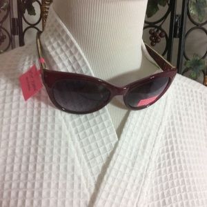 Betsey Johnson Plum color Sunglasses NWT